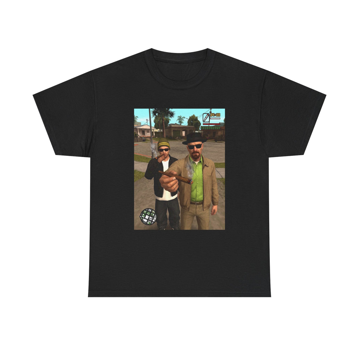 Heisenberg And Jesse Breaking Bad Grand Theft Auto Blunts Tee