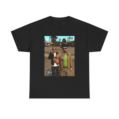 Heisenberg And Jesse Breaking Bad Grand Theft Auto Blunts Tee