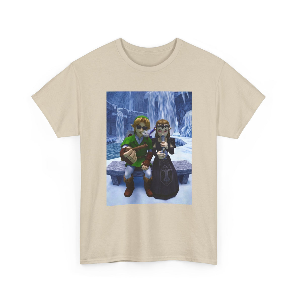 Link And Zelda Chilling In Ice Palace