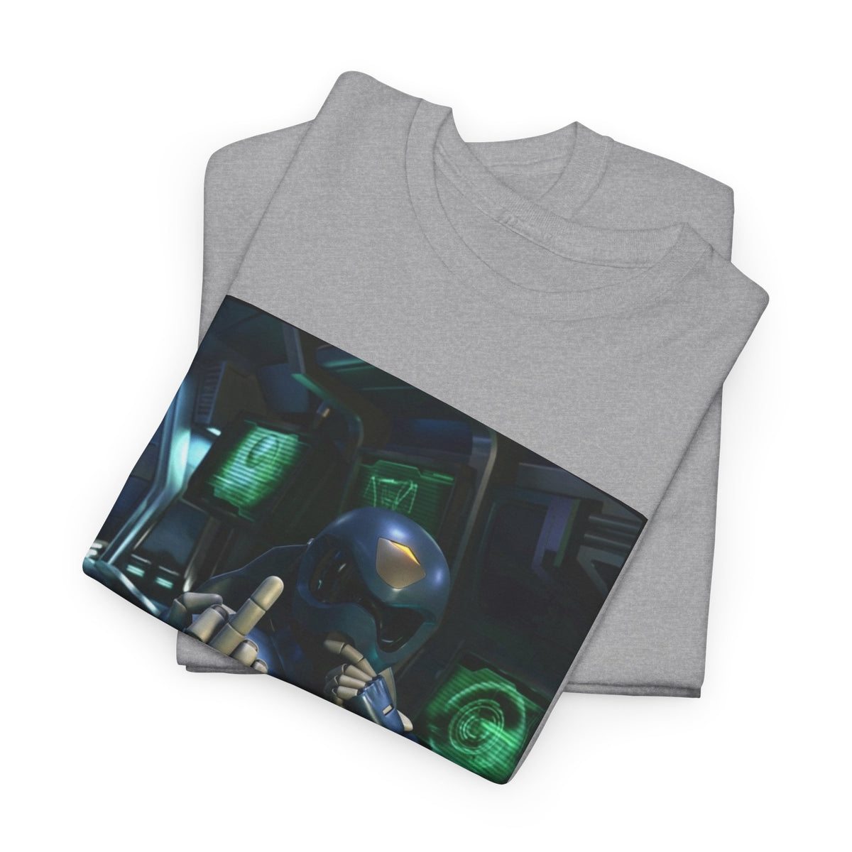 Sci-Fi Pilot Flipping The Bird Tee