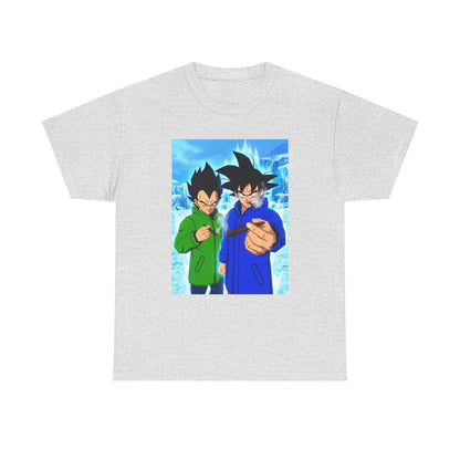 Goku and Vegeta Chilling, Smoking Blunts Tee