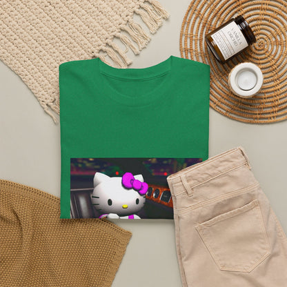 Hello Kitty Pouring Lean In Car Tee