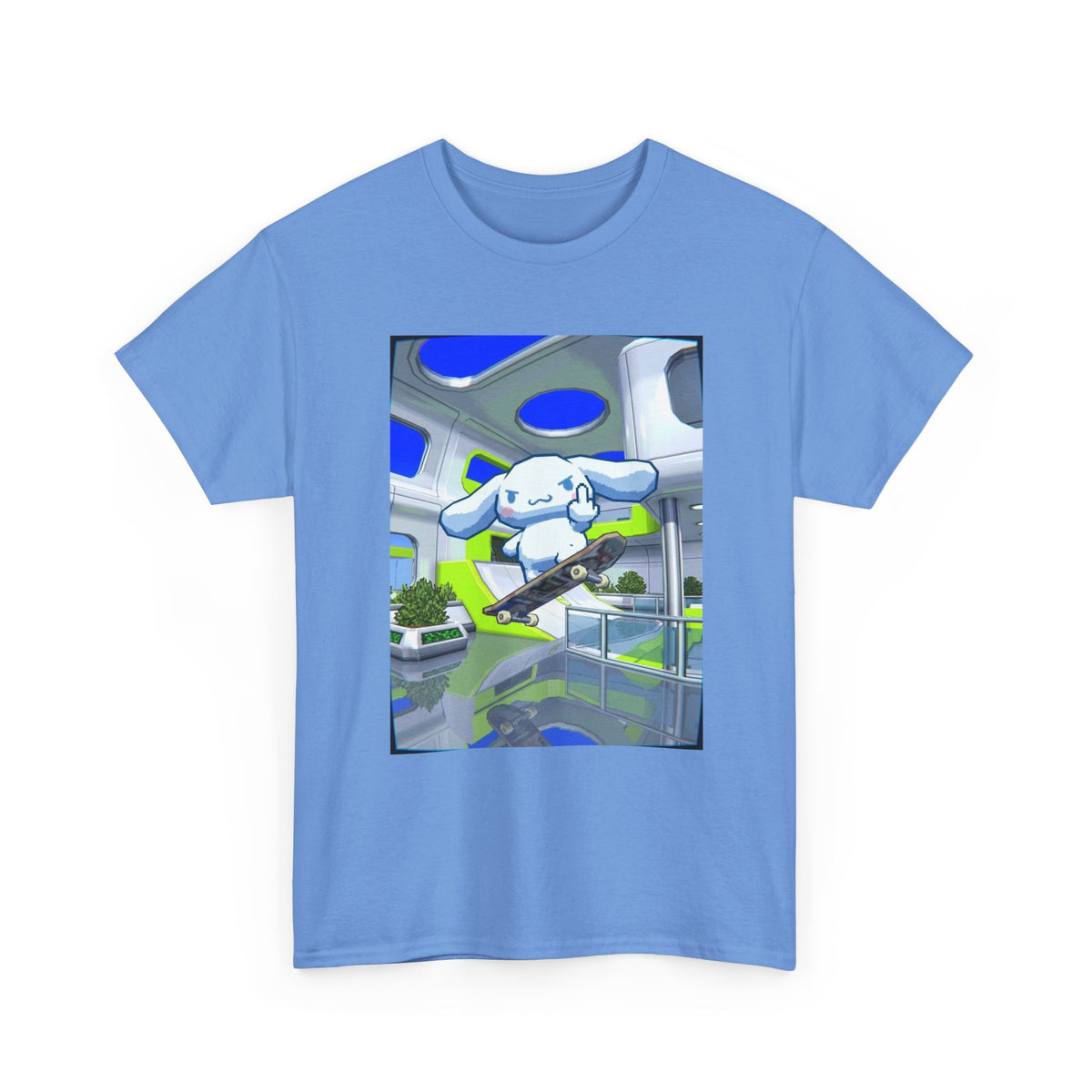 Cinnamoroll Skater Flipping Off Tee