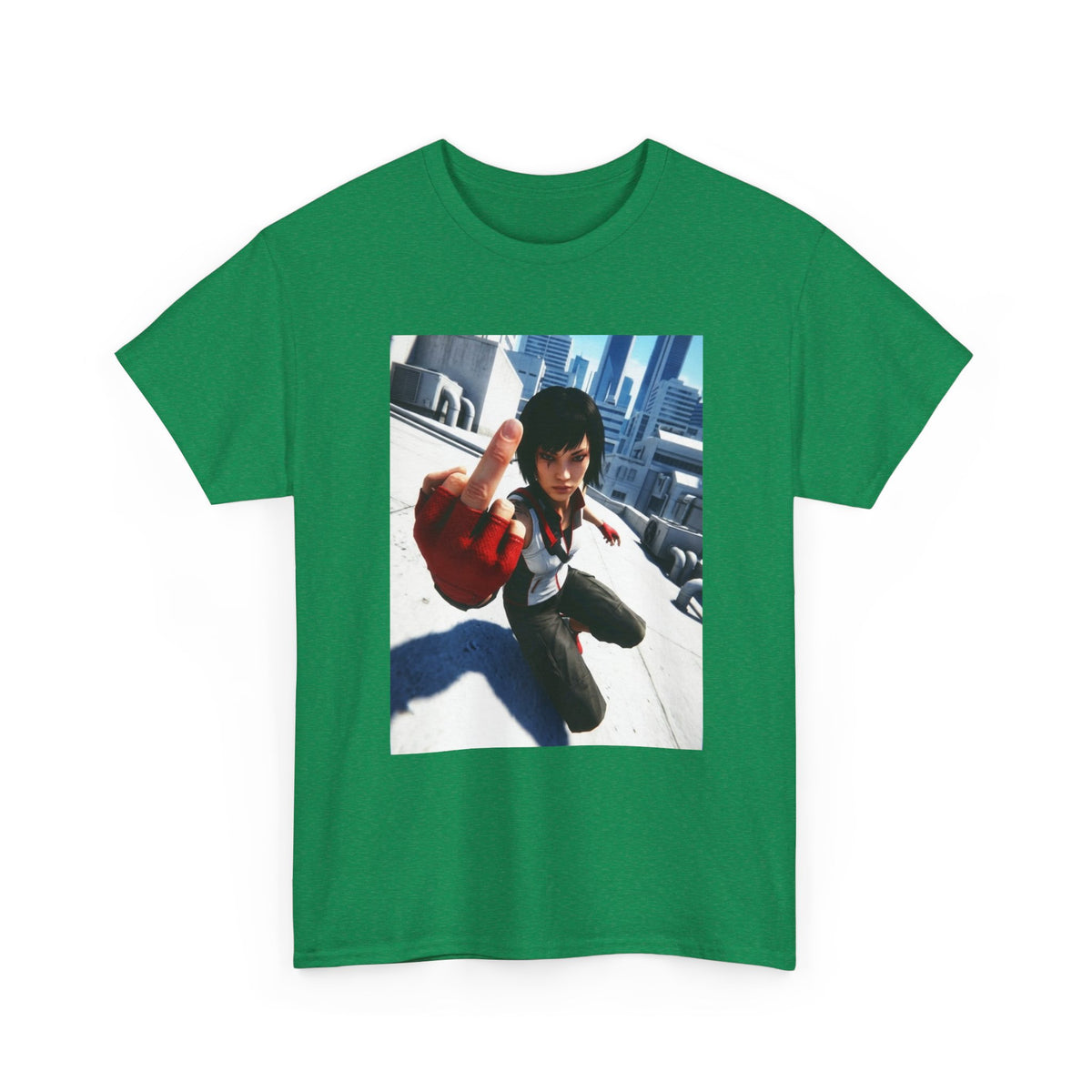 Faith Connors Flipping The Bird Rooftop Tee