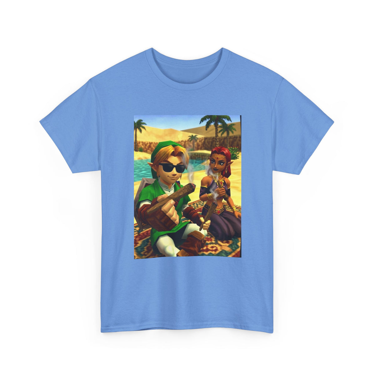 Link And Gerudo Smoking Blunts In Desert