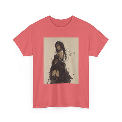 Anime Goth Girl Standing Confidently Tee