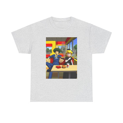 Spike Spiegel And Dark Peach Chilling Tee