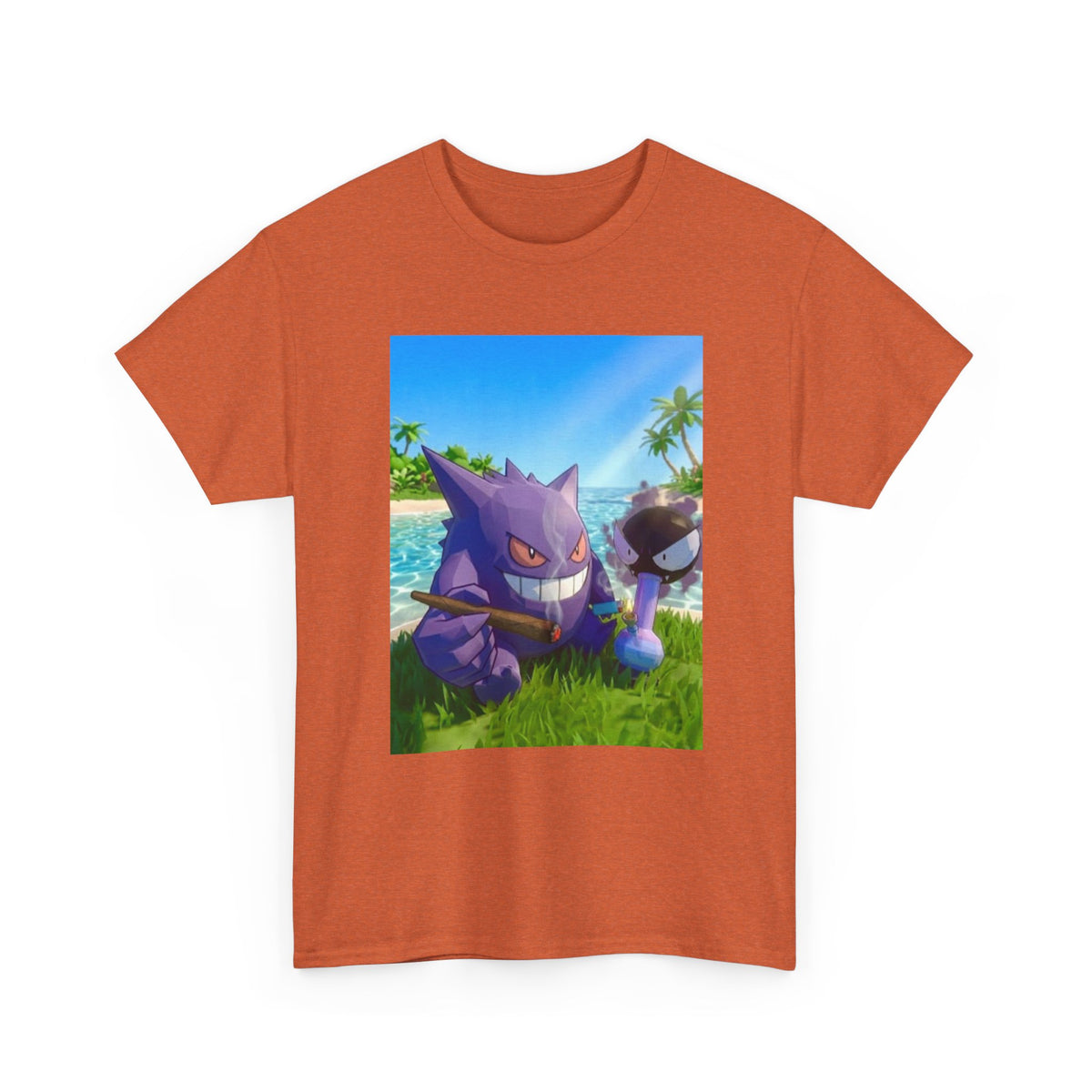 Gengar And Gastly Chilling On Beach Tee