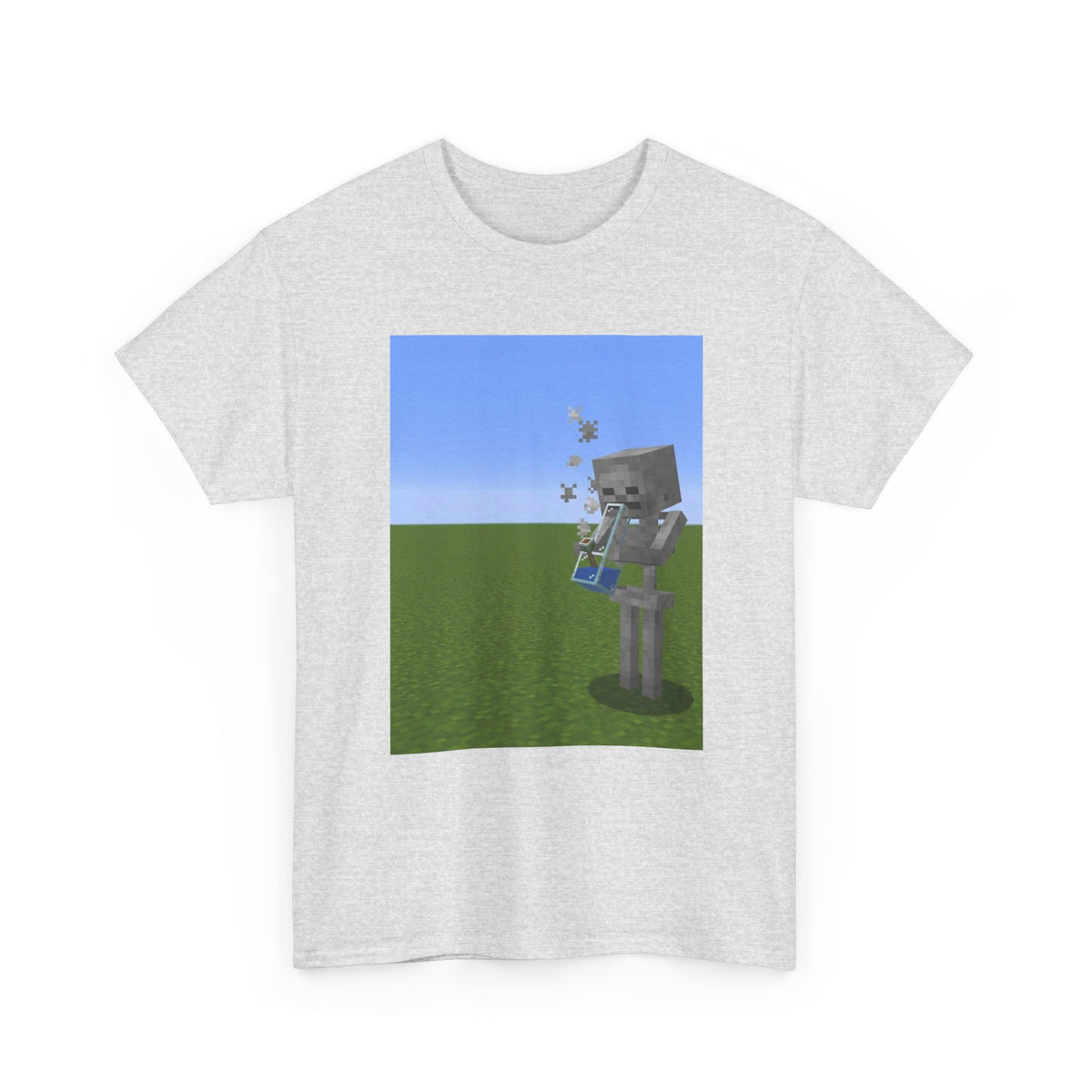 Minecraft Skeleton Taking A Hit Tee