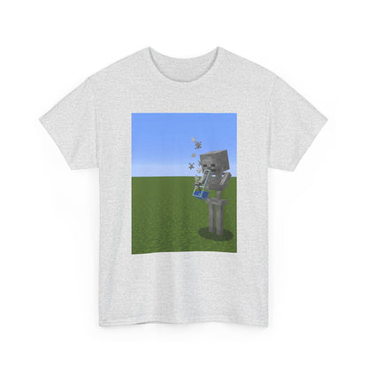 Minecraft Skeleton Taking A Hit Tee