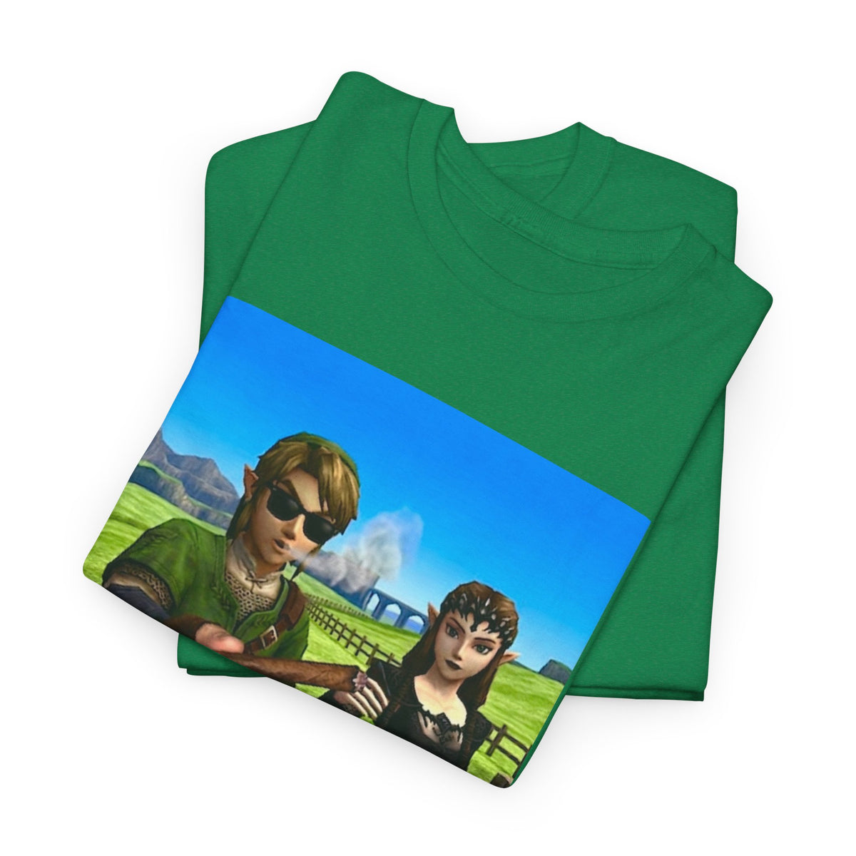 Link And Zelda Passing A Blunt Tee