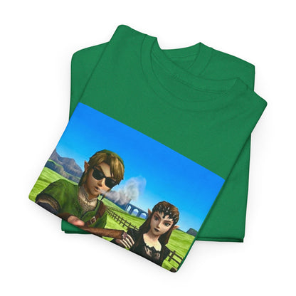 Link And Zelda Passing A Blunt Tee