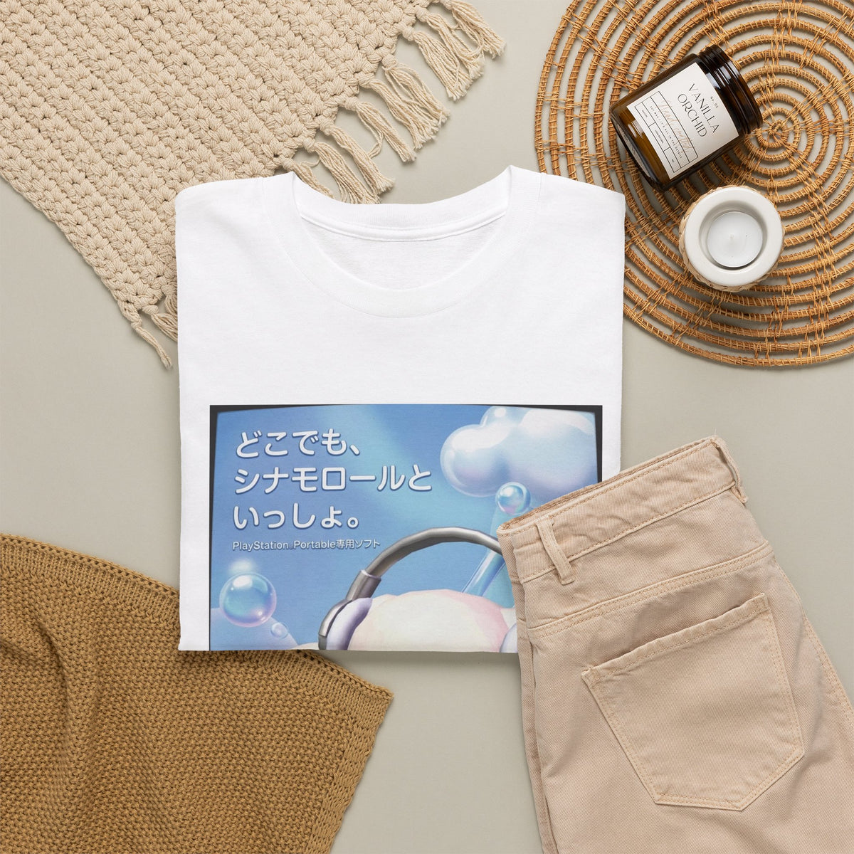 Cinnamoroll Gaming On Cloud PSP Tee