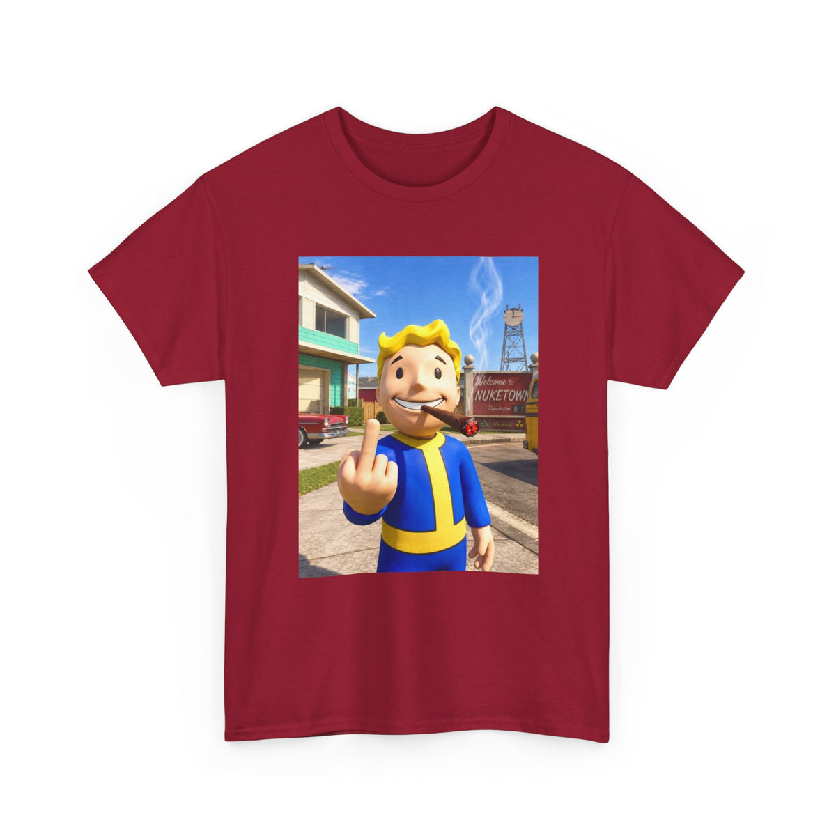 Vault Boy Smoking Blunt In Nuketown
