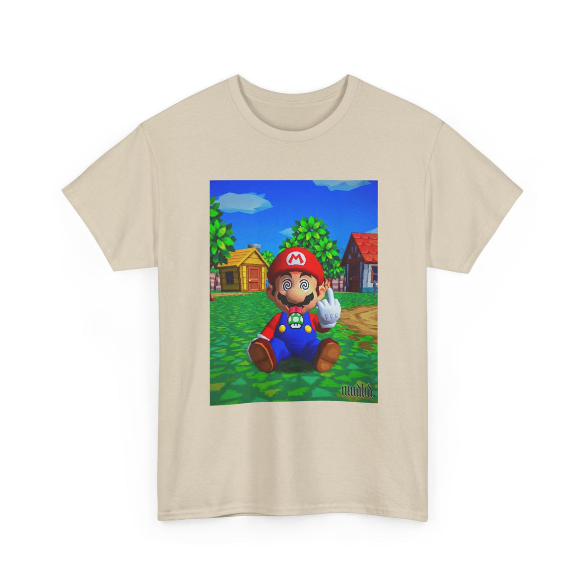 Mushroom-Tripping Mario Flips The Bird Tee