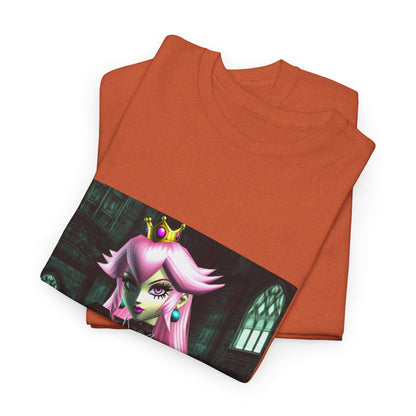 Goth Peach In Haunted Castle Tee