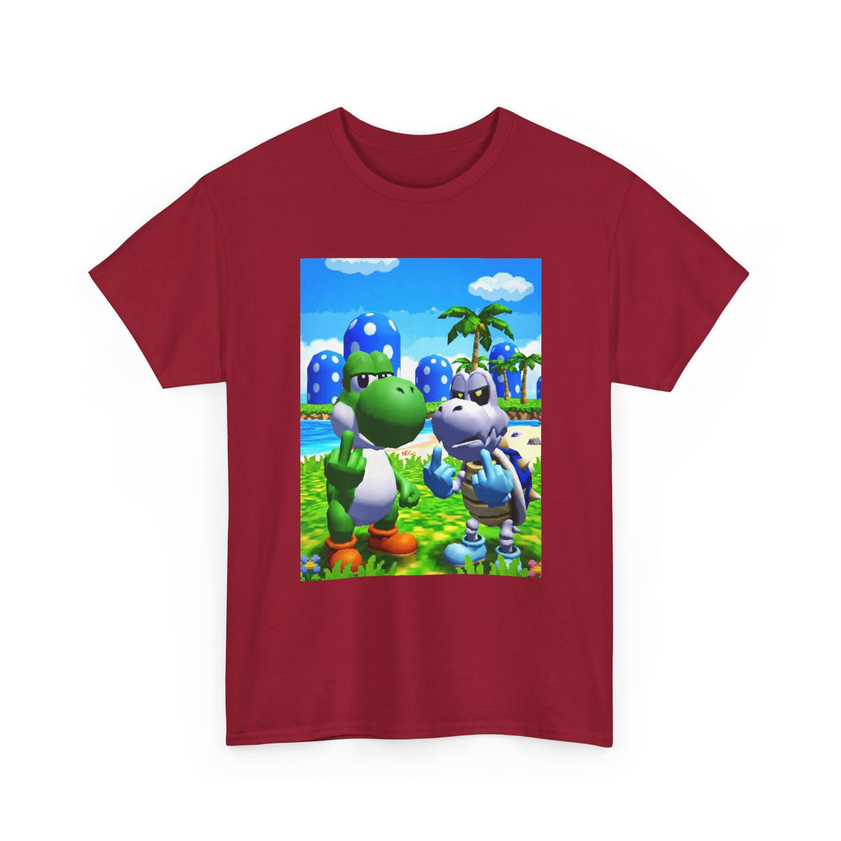 Yoshi And Dry Bones Flipping Off Tee