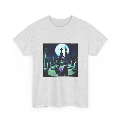 Gothic Hello Kitty Giving Finger Graveyard Tee