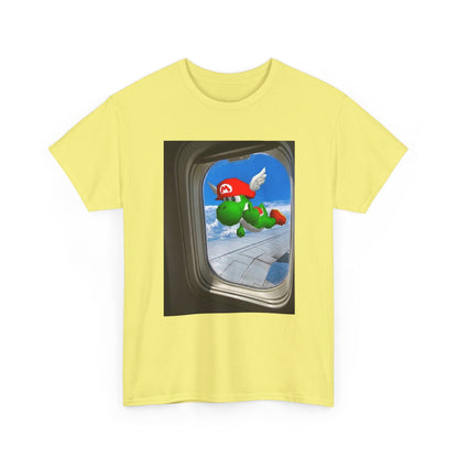 Yoshi Giving The Finger Airplane View Tee