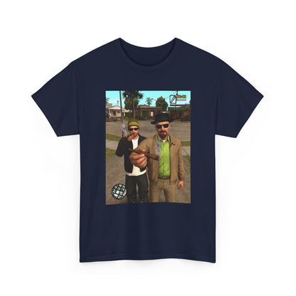 Heisenberg And Jesse Breaking Bad Grand Theft Auto Blunts Tee
