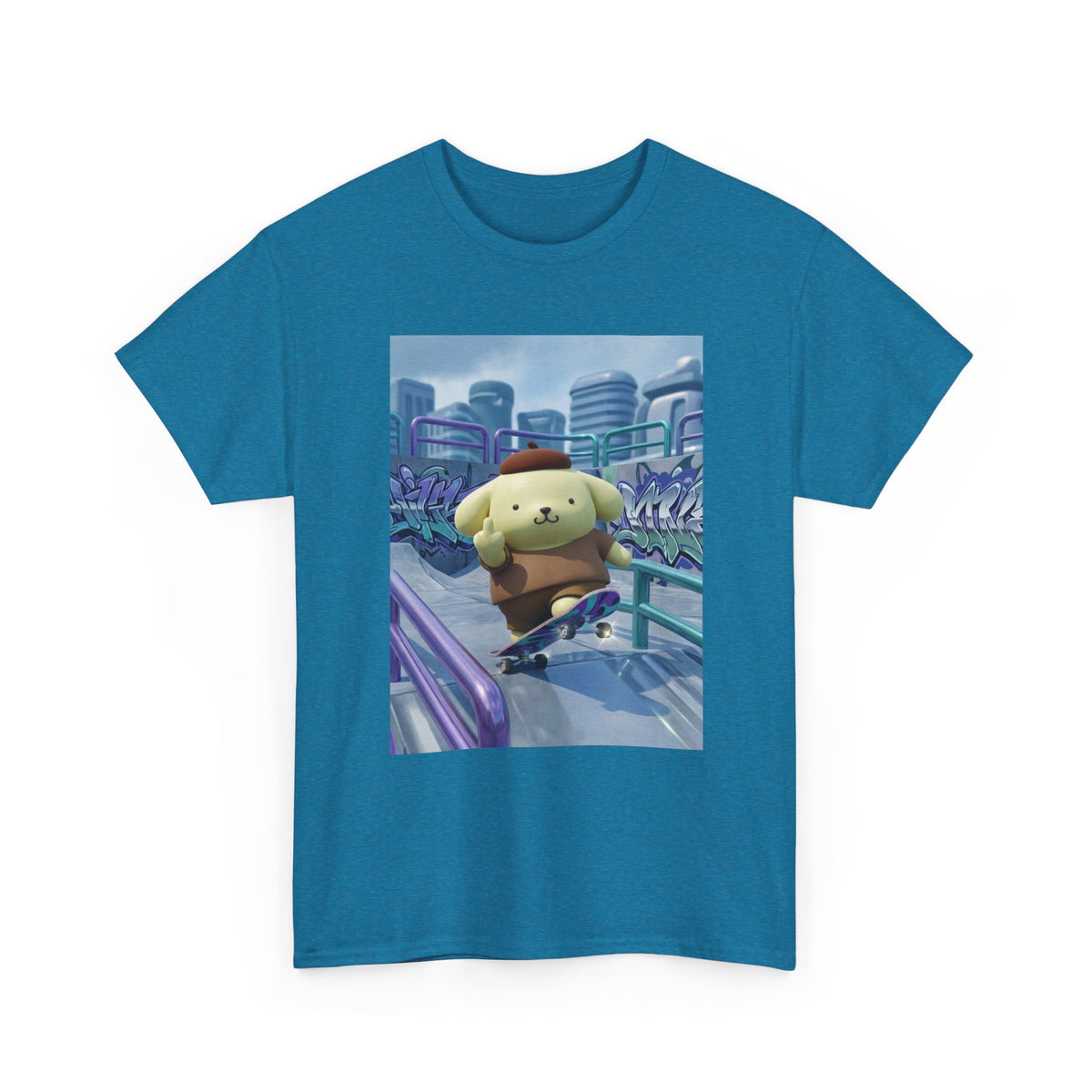 Pompompurin Flipping Off On Skateboard