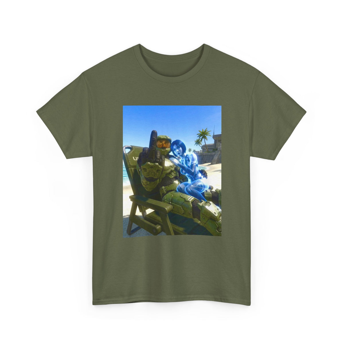 Master Chief And Cortana Chillin' Beach Vibes