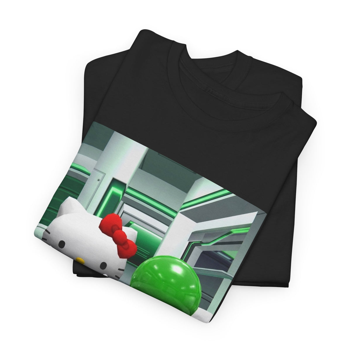 Kitty And Slime Flipping The Bird Tee