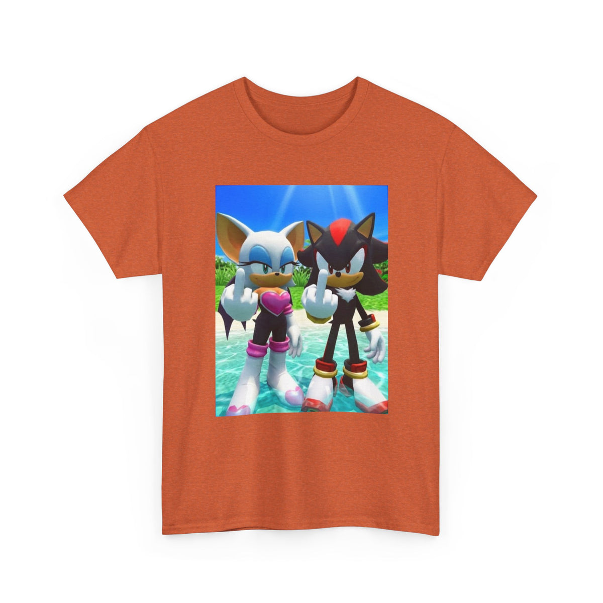 Rouge And Shadow Flipping The Bird Tee (Design 4)