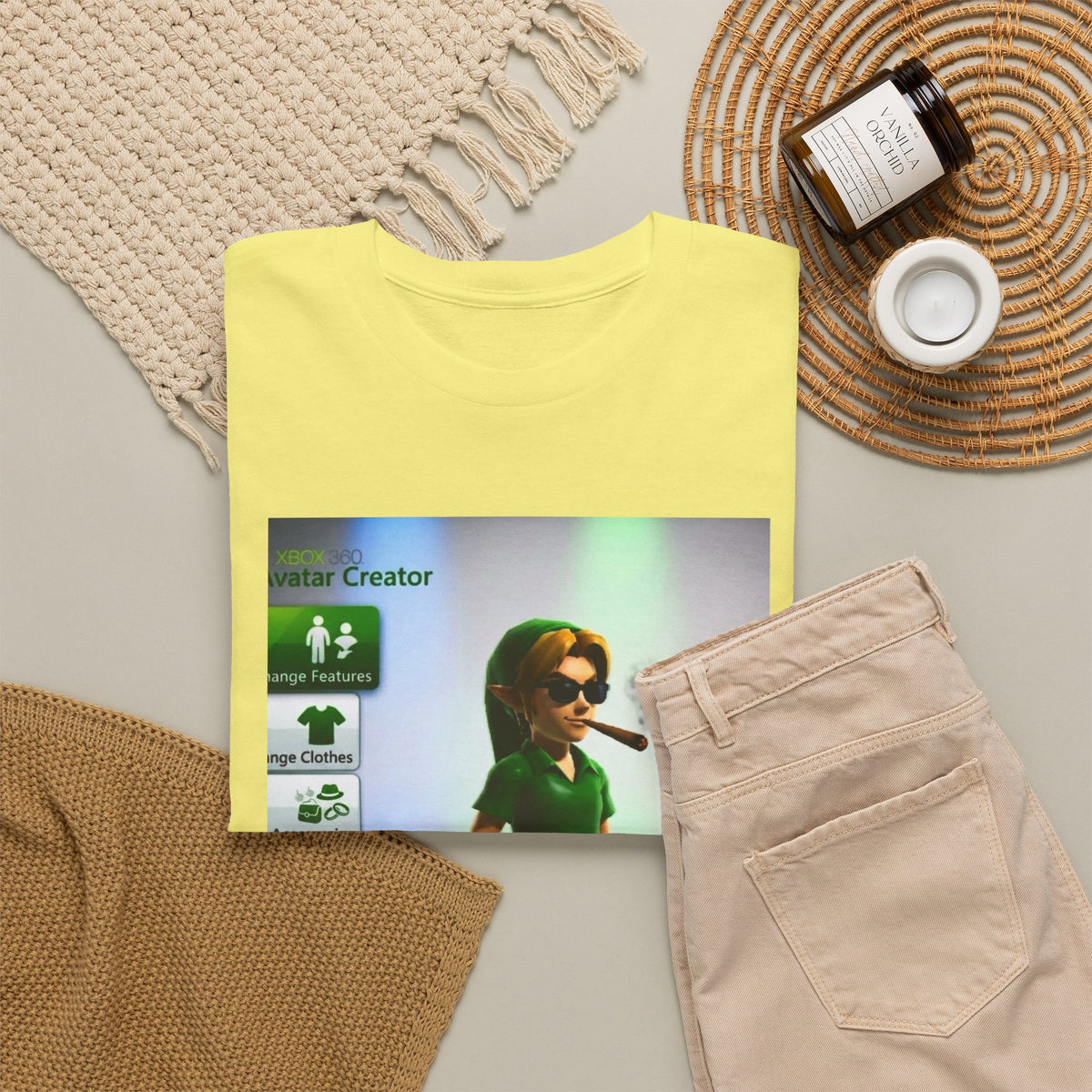 Xbox Avatar Link Smoking Blunt Tee