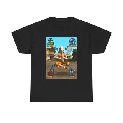Bender Aang Meditating with Bong Tee