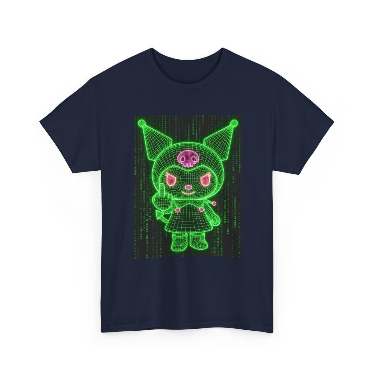 Kuromi Flipping The Bird Matrix Tee