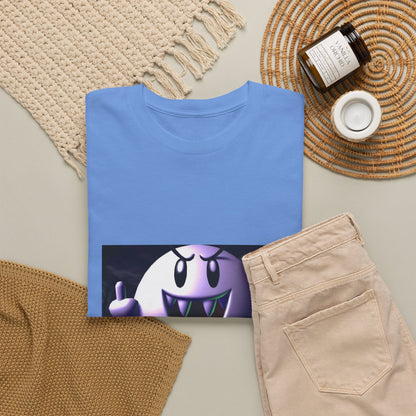Edgy Ghost Flipping The Bird Tee