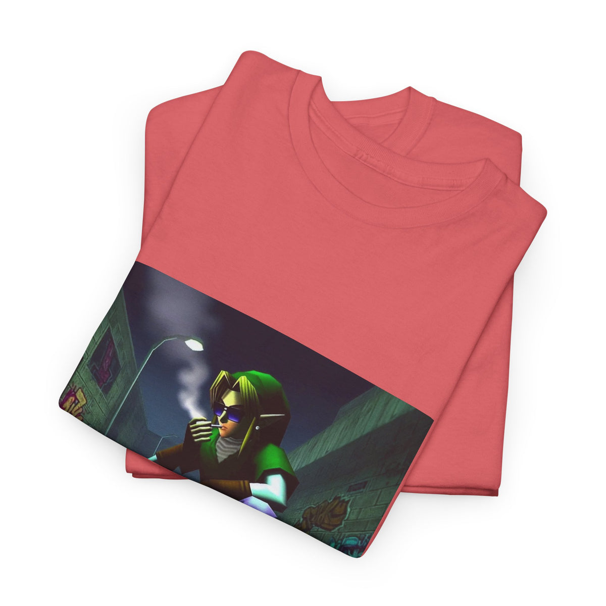 Skater Link Smoking In Dark Alley Tee