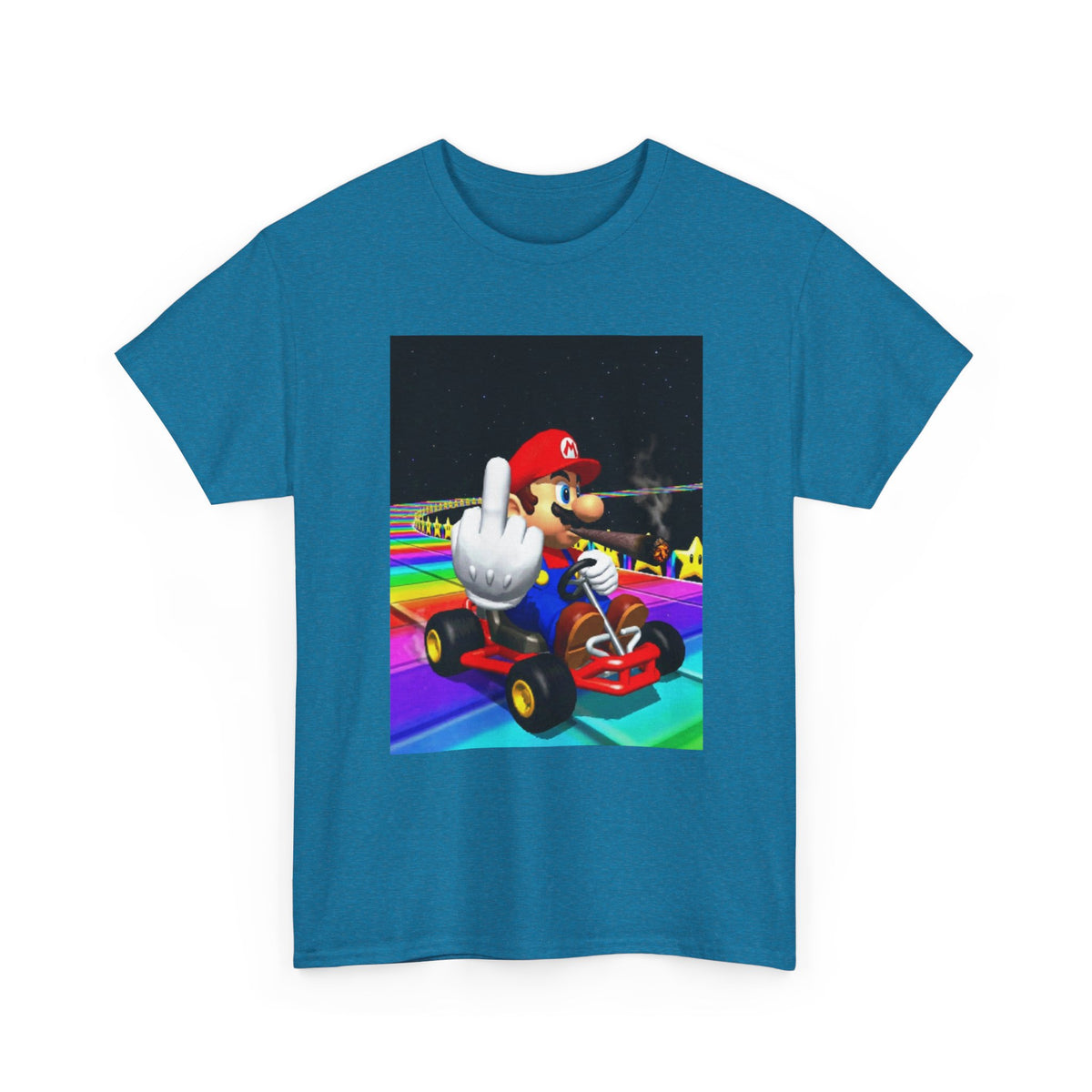 Mario Kart Smoking Blunt Middle Finger