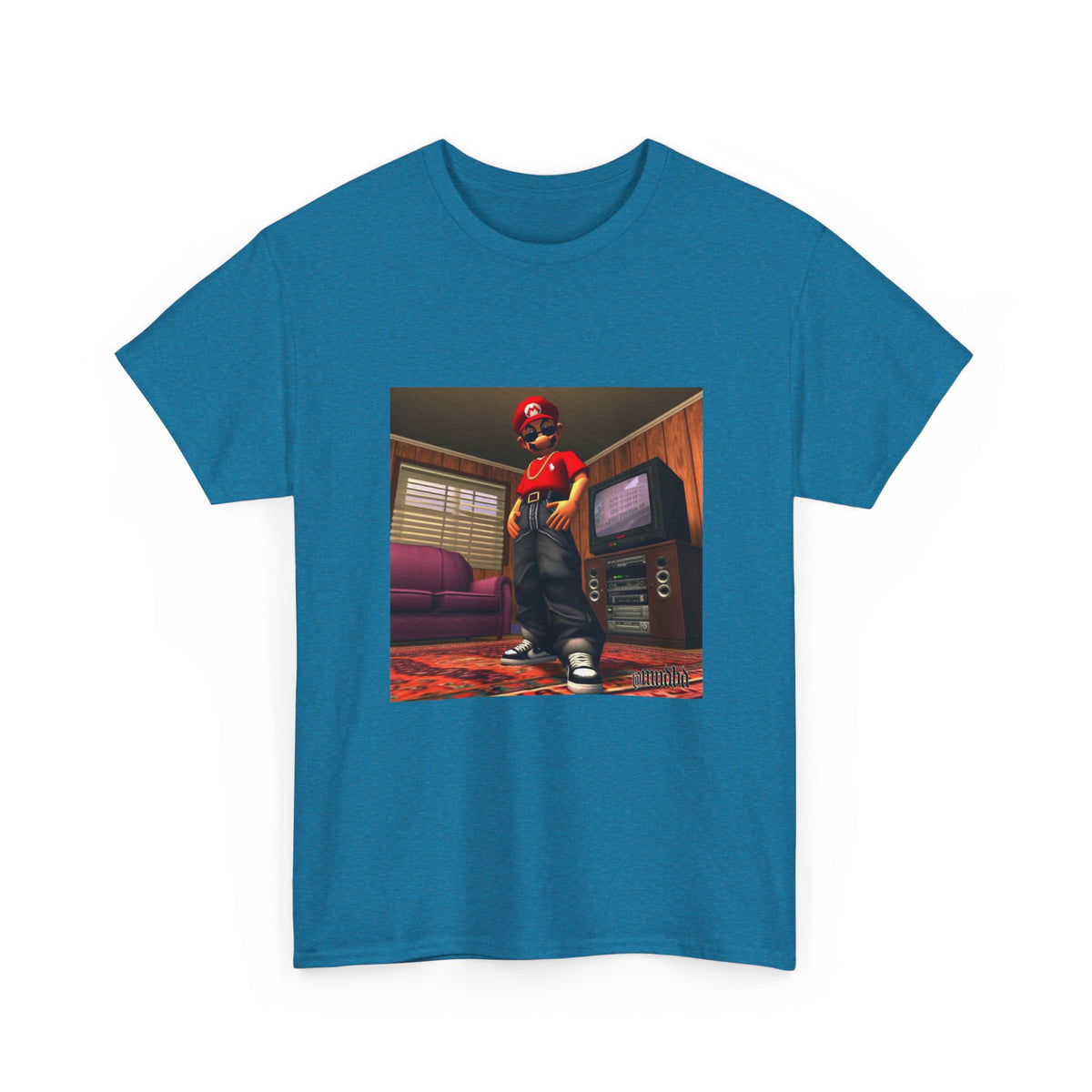 Gangster Mario Chillin' In The Crib Tee