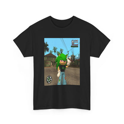 Chill Green Hedgehog Smoking Blunt Tee
