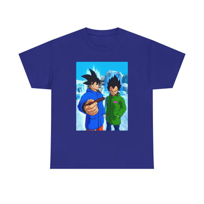 Goku and Vegeta Chilling in Icy Scene Tee