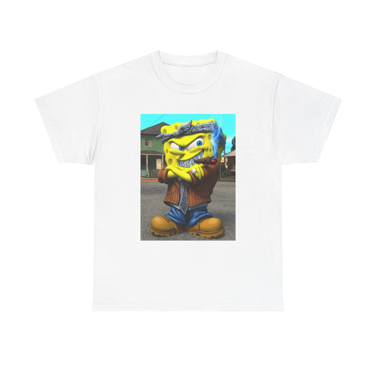 G'd Up SpongeBob Smoking Cigar Tee