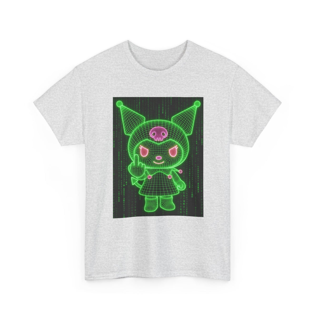 Kuromi Flipping The Bird Matrix Tee