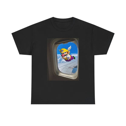 Wario Giving The Finger On A Plane Tee