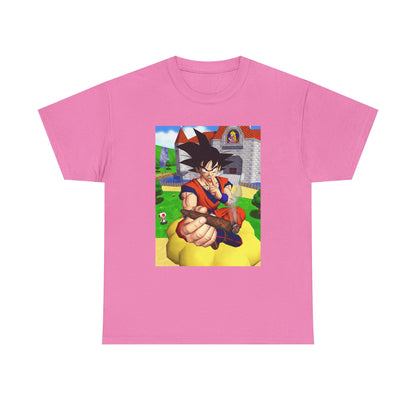 Goku Blazing On Nimbus At Mushroom Kingdom