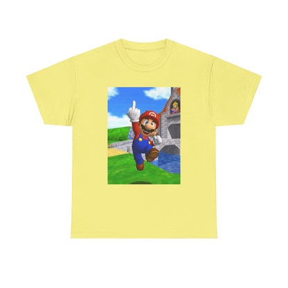 Mario Giving The Middle Finger Tee