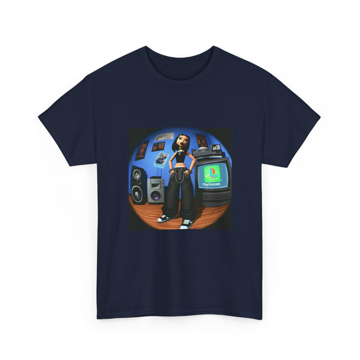 Cool Y2K Gamer Girl In Her Room