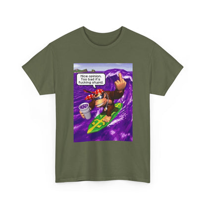 Donkey Kong Surfing Purple Wave Middle Finger
