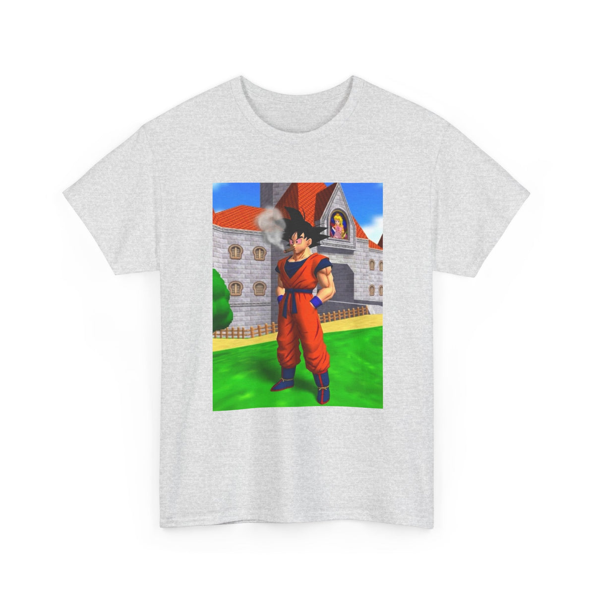 Goku Blazing Outside Peach's Castle Tee