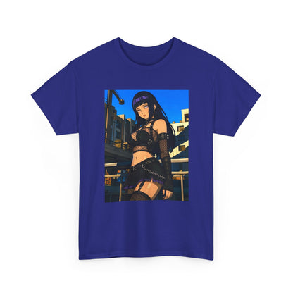 Gothic Anime Girl Staring Cityscape Tee