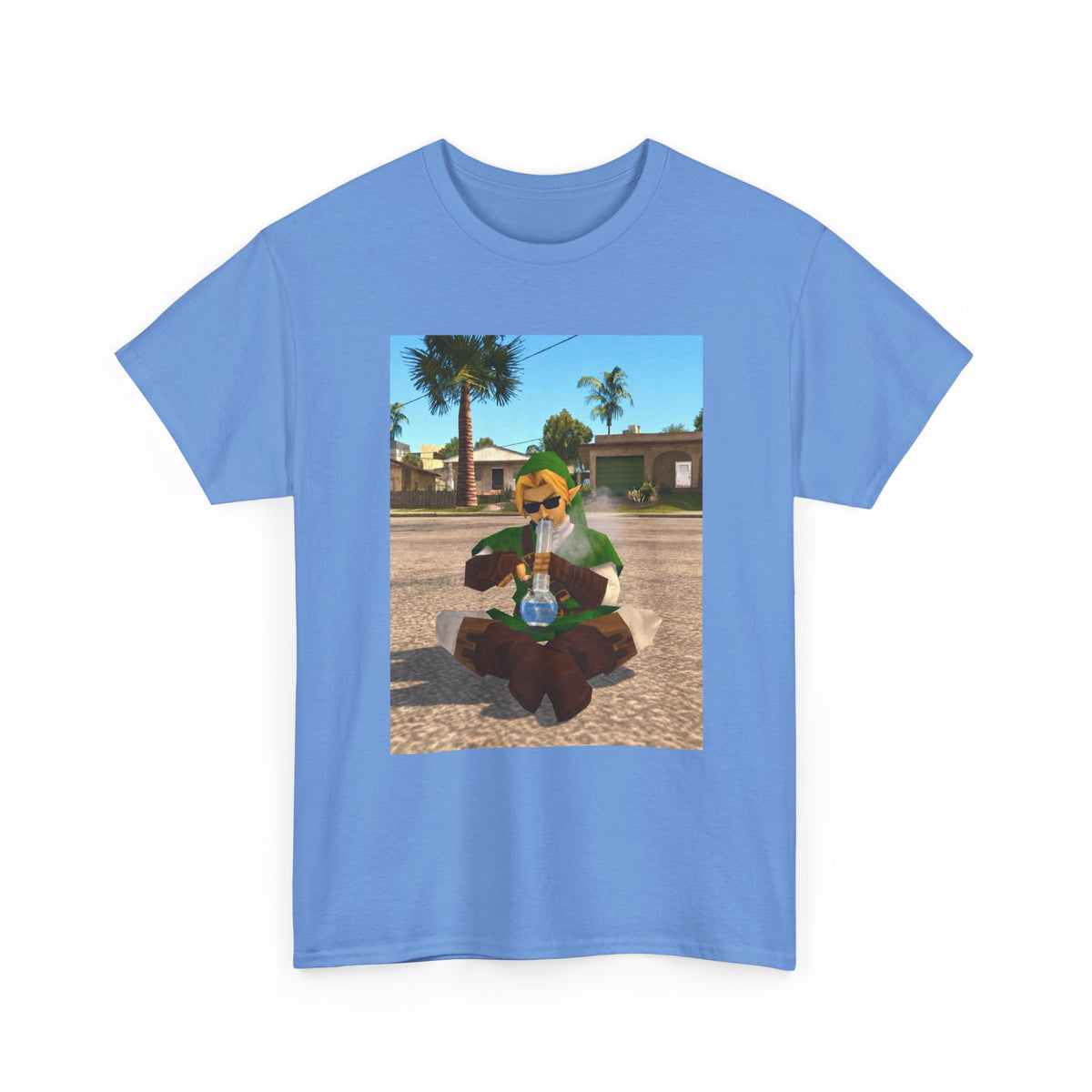 Stoner Link Taking A Bong Hit Tee