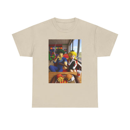 Spike and Peach Smoking Fast Food Tee