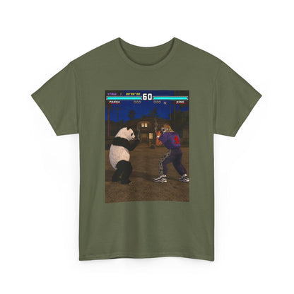 Panda And King Smoking Cigars Street Fight Tee