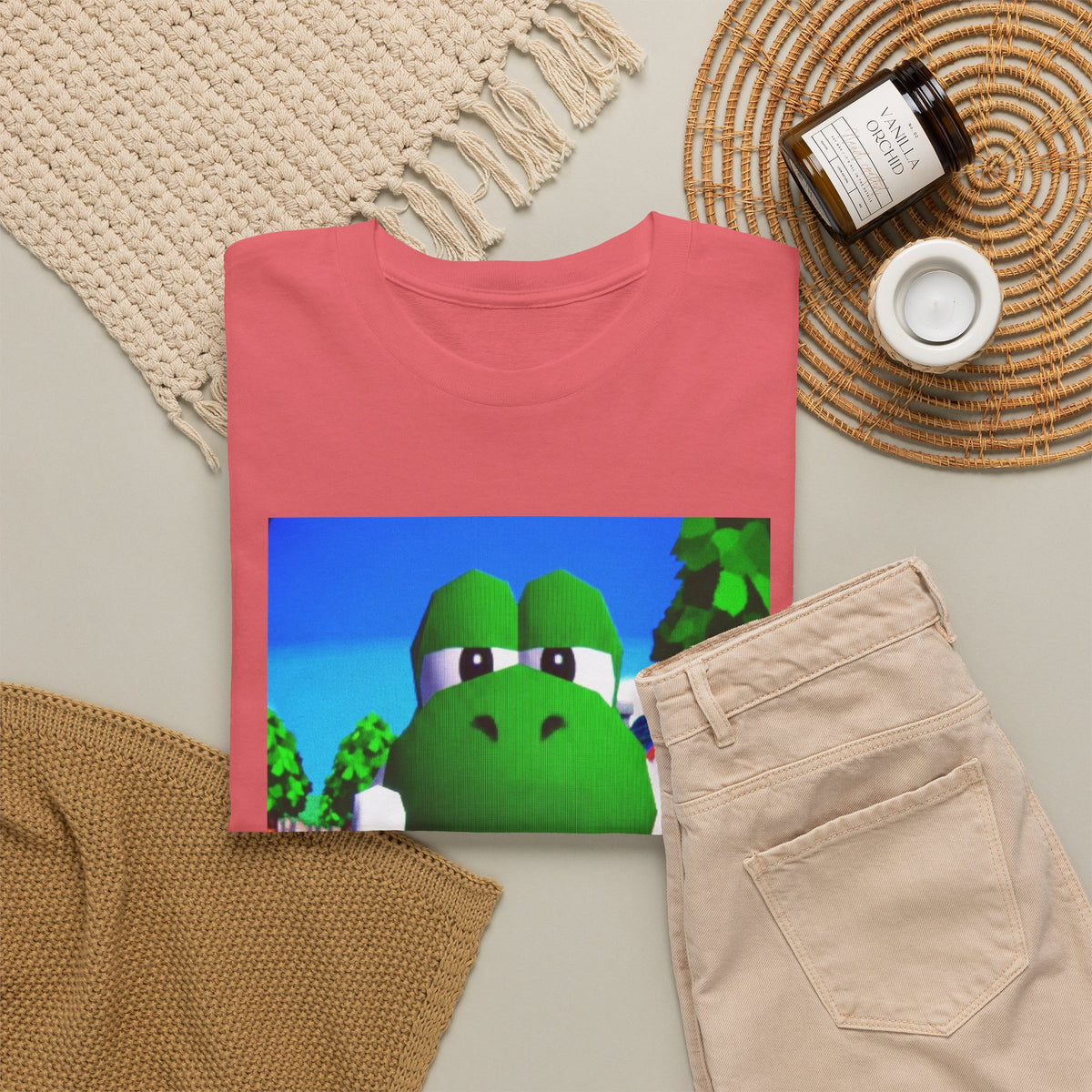 Yoshi Giving The Finger Tee (Design 4)